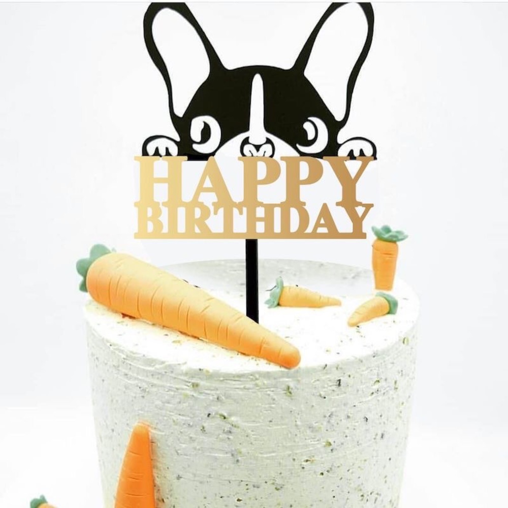 Dog cake topper decoration kids parties
